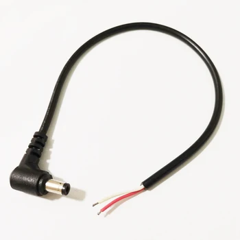 Разъем питания постоянного тока NCHTEK под углом 90 градусов 5,5x2,5 мм Шнур/кабель 30 см/50 шт.