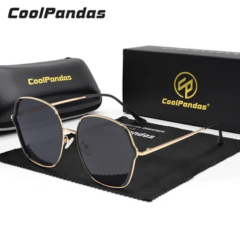 CoolPandas НОВЫЕ Поляризованные Солнцезащитные очки Женские 2022 Уличные Модные Очки Eyewear UV400 Винтажный Градиентный Цвет lentes de sol mujer