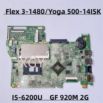 Оригинальная Материнская плата Для ноутбука Lenovo ideapad Flex 3-1480/Yoga 500-14ISK Материнская плата I5-6200U GF 920M 2G 5B20K36384