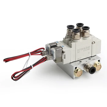 Комбинация электромагнитных клапанов SMC типа DC12V DC24V AC110V AC220V регулирующий клапан цилиндра SY3120-5LZD-M5 SY3120-3LZD-M5 4LZD 6LZD-M5