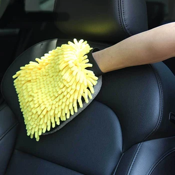 Перчатка для автомойки Коралловая рукавица Мягкая Защита От царапин Для автомобиля, восковая щетка для детализации деталей, Многофункциональная толстая чистящая перчатка для автомойки, Аксессуары