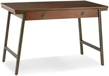 Консольный Диван-столик в прихожей из металла и дерева, белый / Золотой 30 дюймов x 10 дюймов x 30 дюймов, без выдвижного ящика