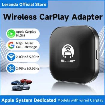 Новое обновление Leranda C1 с проводным беспроводным адаптером CarPlay для беспроводного автомобильного адаптера lPhone Auto, беспроводного ключа Apple Carplay