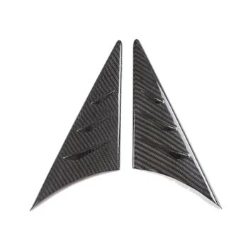 Боковое зеркало заднего вида из настоящего углеродного волокна, треугольный спойлер, декоративная отделка для Toyota Supra