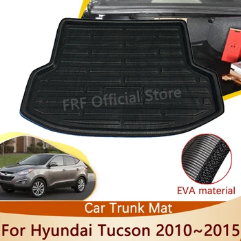 Для Hyundai Tucson IX35 2010 2012 2013 2014 2015 LM Аксессуары Коврик Для Багажника Напольный Лоток Водонепроницаемый Вкладыш Грузовой Багажник Ковровые Наклейки