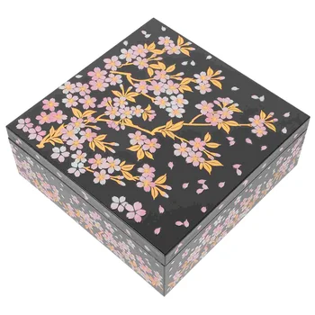 Японская Коробка для Бэнто Традиционная Коробка Для Бэнто Коробка Для Закусок Подарочная Коробка Коробка Для Десерта Японский Поднос Для Суши