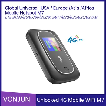 4G Карманный WiFi Универсальная глобальная мобильная точка доступа 300 М Беспроводной маршрутизатор для SIM-карты LTE Mifis Модем M7