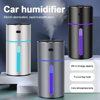 Мини-Usb диффузор эфирного масла для домашнего автомобиля, портативный настольный увлажнитель воздуха с семицветным освещением
