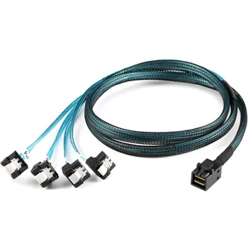 Mini SAS HD 12G SFF8643-кабель 4 SATA Внутренний контроллер материнской платы SFF 8643-серверный кабель жесткого диска 4 SATA