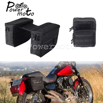 Мотоциклетная Незаменимая Седельная Сумка Escape Sidebags T-образная Сумка На Руль Для Harley Dyna Sportster Super Glide Custom Cafe Racer