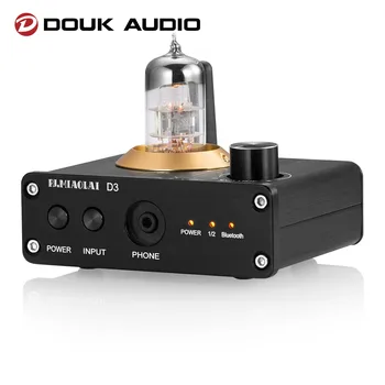 Стереоприемник с вакуумной лампой Douk Audio HiFi с коаксиальным цифроаналоговым преобразователем Bluetooth 5.0/OPT, усилитель для наушников