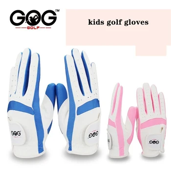 1 Пара перчаток для гольфа для детей младшего возраста, детская левая рука, правая рука, детские муслиновые нескользящие перчатки для гольфа из микроволокна премиум-класса
