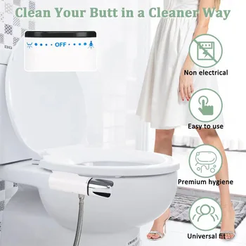 Ультратонкая насадка для биде для унитаза С функцией самоочистки Инструмент для биде Туалетные принадлежности