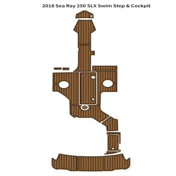 2018 Sea Ray 250 SLX Платформа для плавания, кокпит, коврик для лодочной палубы из вспененного EVA тика