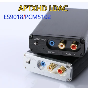 Lusya PCM5102A ES9018 DAC Декодирование CSR8675 Беспроводной приемник Bluetooth 5,0 APTX HD/LDAC 3,5 мм RCA Выход 24 бит С Антенной