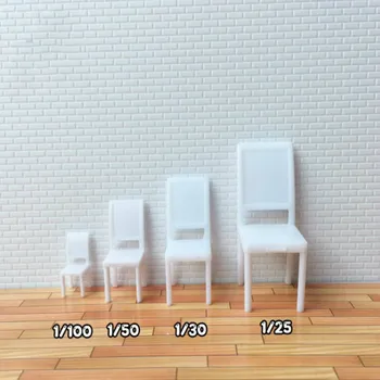 10 шт./лот 1:25 1:30 1:50 1:100 Масштабная модель здания, Обеденные стулья для украшения миниатюрной мебели