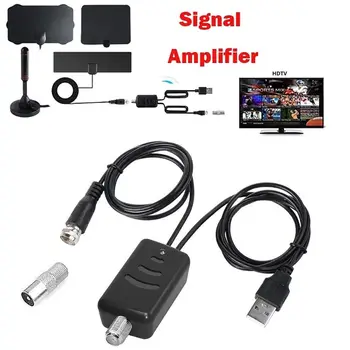 Цифровой спутниковый USB Источник питания 25 дБ Получите больше каналов Усилитель сигнала Усилитель Телевизионной Антенны HDTV Антенный Усилитель