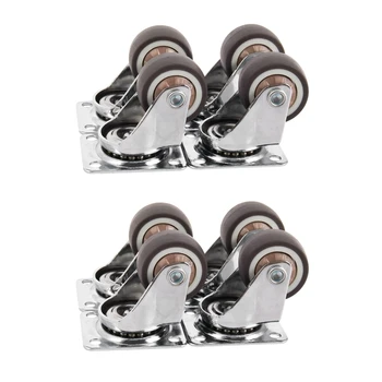 12X Мини-роликов диаметром 1 дюйм/25 мм, бесшумное колесо для выдвижных ящиков книжных шкафов